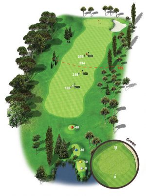 Golf-de-Servanes parcours de golf à Mouriès en Provence-trou-16 plan