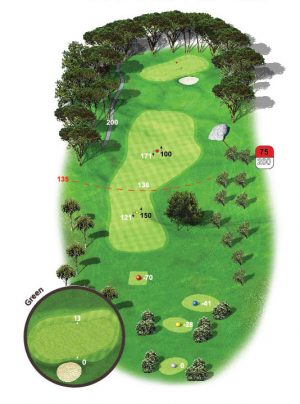 Golf-de-Servanes-parcours de golf en Provence à Mouriès --trou-17 plan