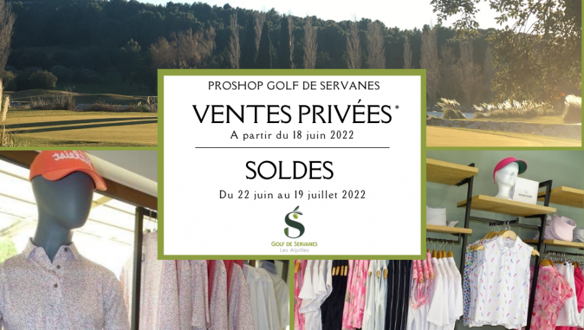 Soldes été 2022 – GSV Soldes été 2022 - Golf de Servanes