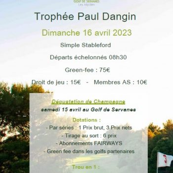 Trophée Dangin Golf de Servanes 16 avril 2023