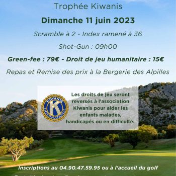 Trophée Kiwanis - Golf de Servanes - 11 juin 2023