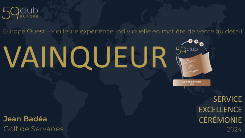 Distinction 2024 - Club 59 - Golf de Servanes