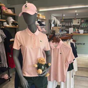 Soldes d'été 2025 au Proshop du Golf de Servanes – Sélection textile et chaussures Lacoste, Chervò, Chiberta, Daily Sports et adidas à -40%