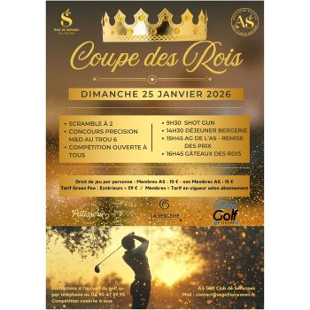 Une journée d’exception entre compétition, esprit de club et art de vivre. Scramble à 2, concours de précision, remise des prix et galettes des Rois pour clôturer ce moment de partage.